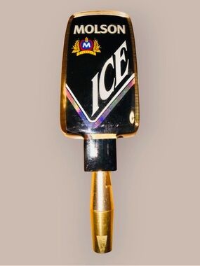 Vintage Molson Ice Hockey Beer Tap Handle knob Pull Canada Draft Pull Knob